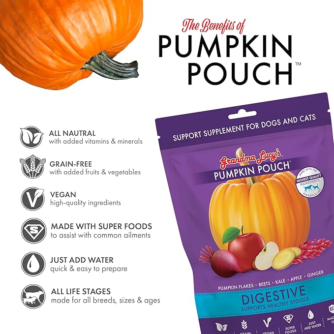 Grandma Lucy’s pumpkin pouch - digestive 6oz