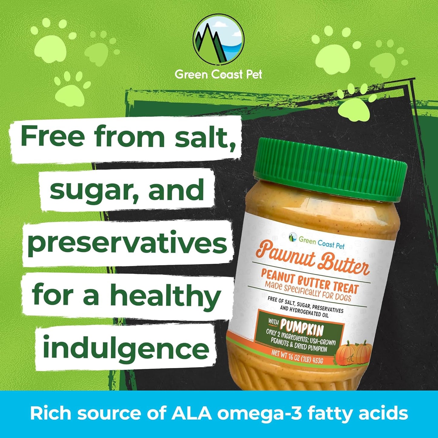 Green coast pet pawnut butter peanut butter treats for dogs