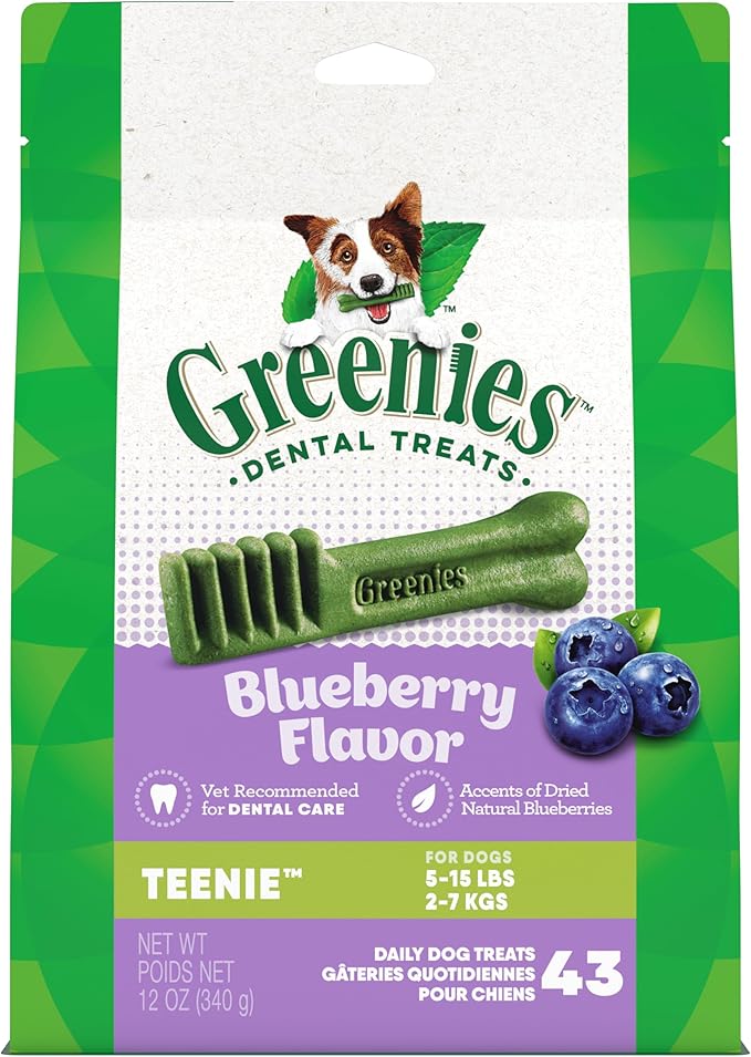 Greenies dental treats blueberry flavor