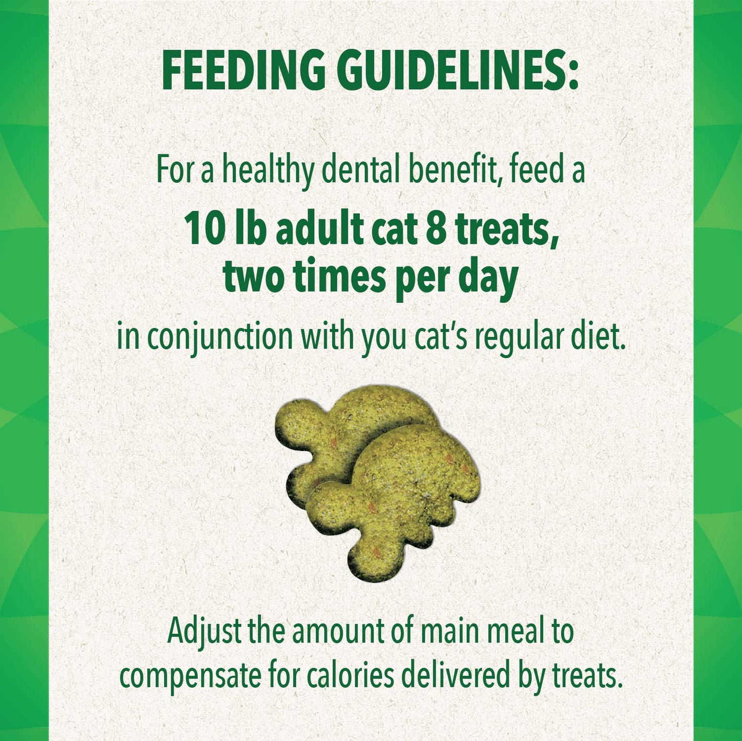 Greenies Feline Adult Dental Cat Treats, Oven Roasted Chicken Flavor, 9.75 oz. Tub