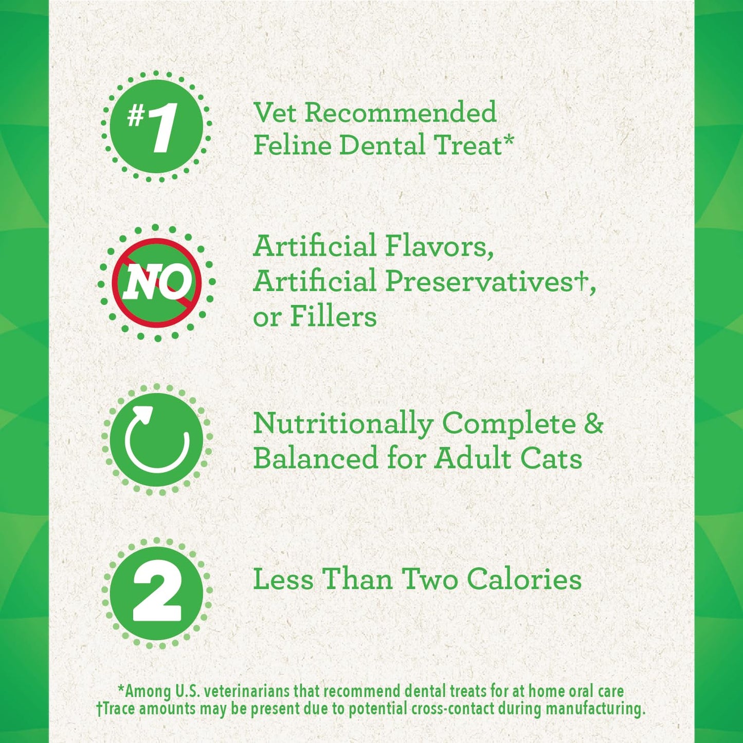 Greenies Feline Adult Natural Dental Care Cat Treats, Savory Salmon Flavor, 4.6 oz. Pouch