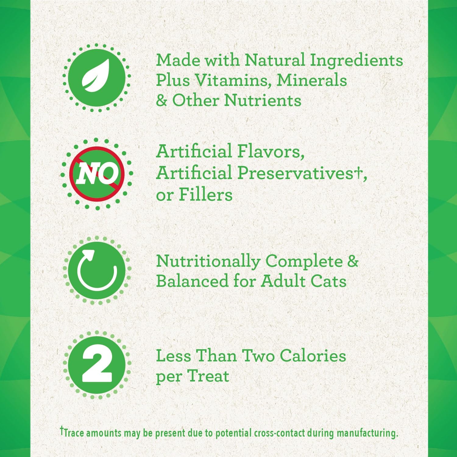 Greenies Feline Smartbites Skin & Fur Crunchy and Soft Natural Cat Treats, Salmon Flavor, 2.1 oz