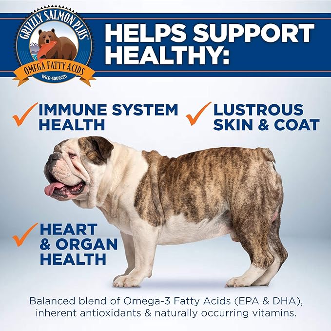 Grizzly omegas wild Alaskan salmon supplement