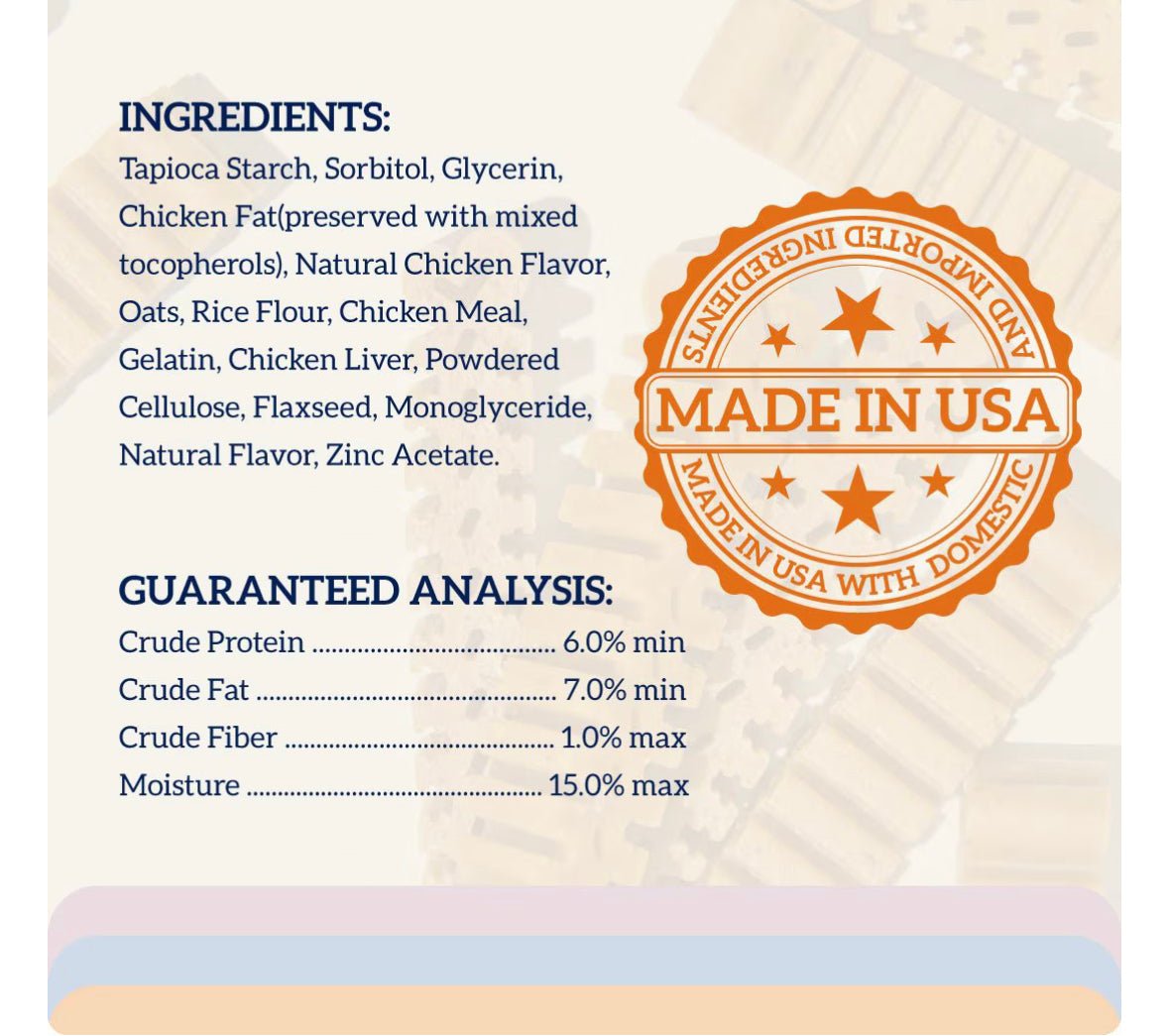 Groovies Original Small Chicken Flavor Dental Dog Chews, 22 count