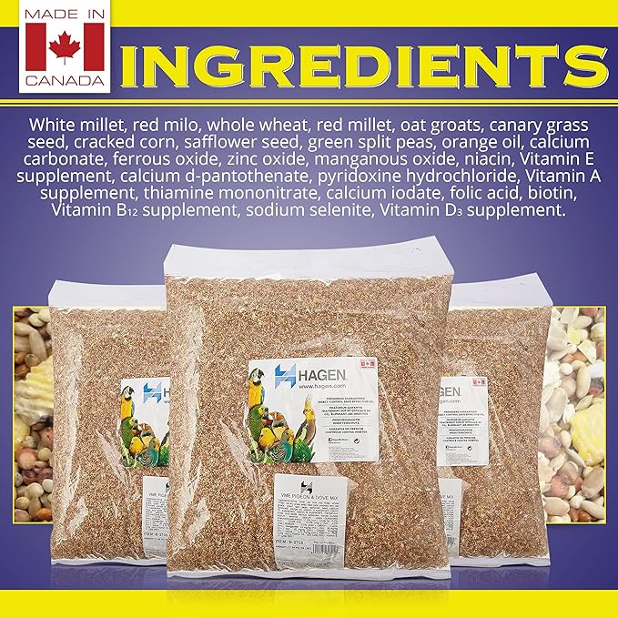 Hari Hagen Seed Blend Budgie Bird Food, 25 - lb bag