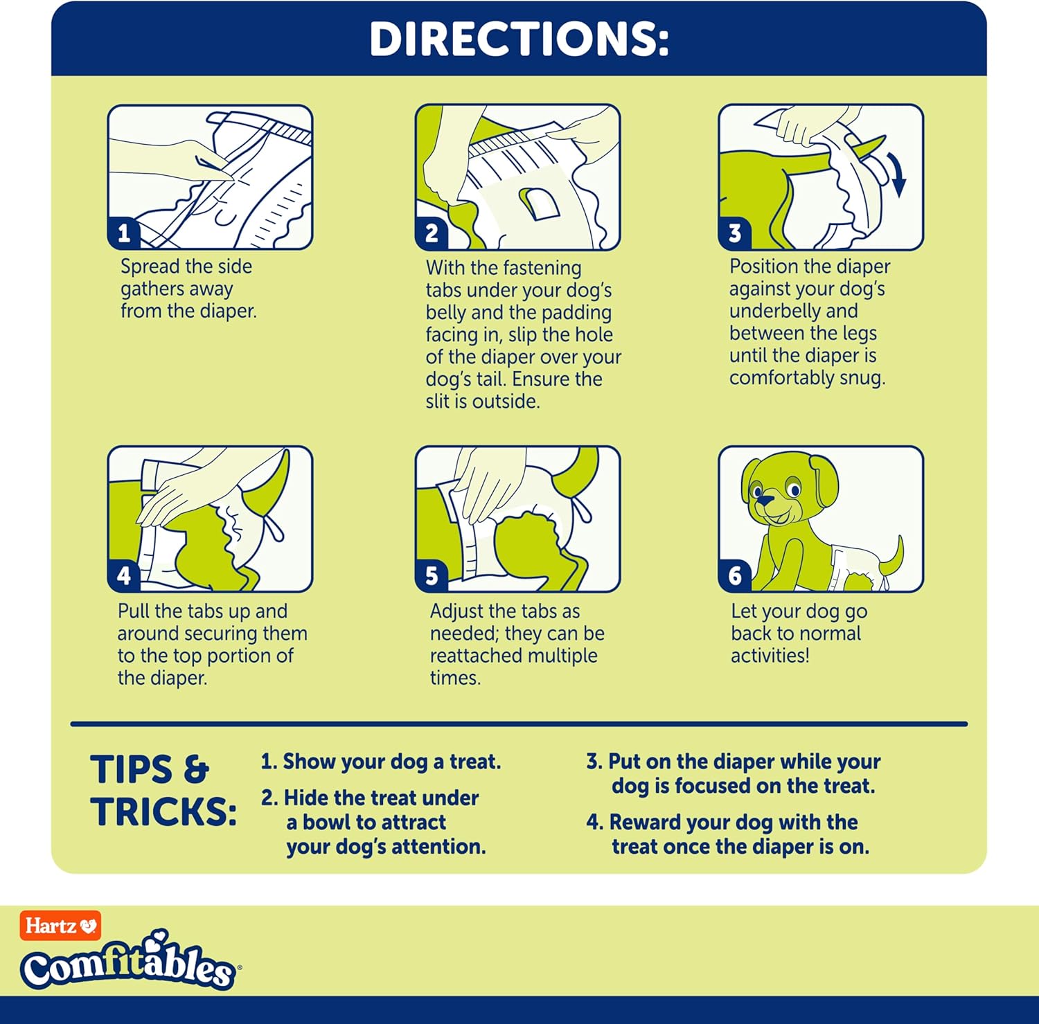 Hartz Disposable Dog Diapers, Size M 32 count, Comfortable & Secure Fit