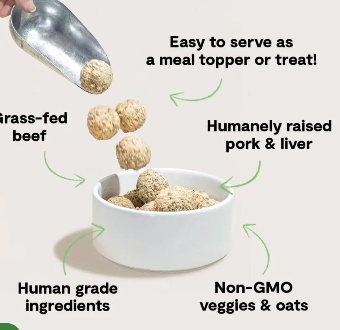 Harvest Chicken Frozen Meatballs for dogs 14oz