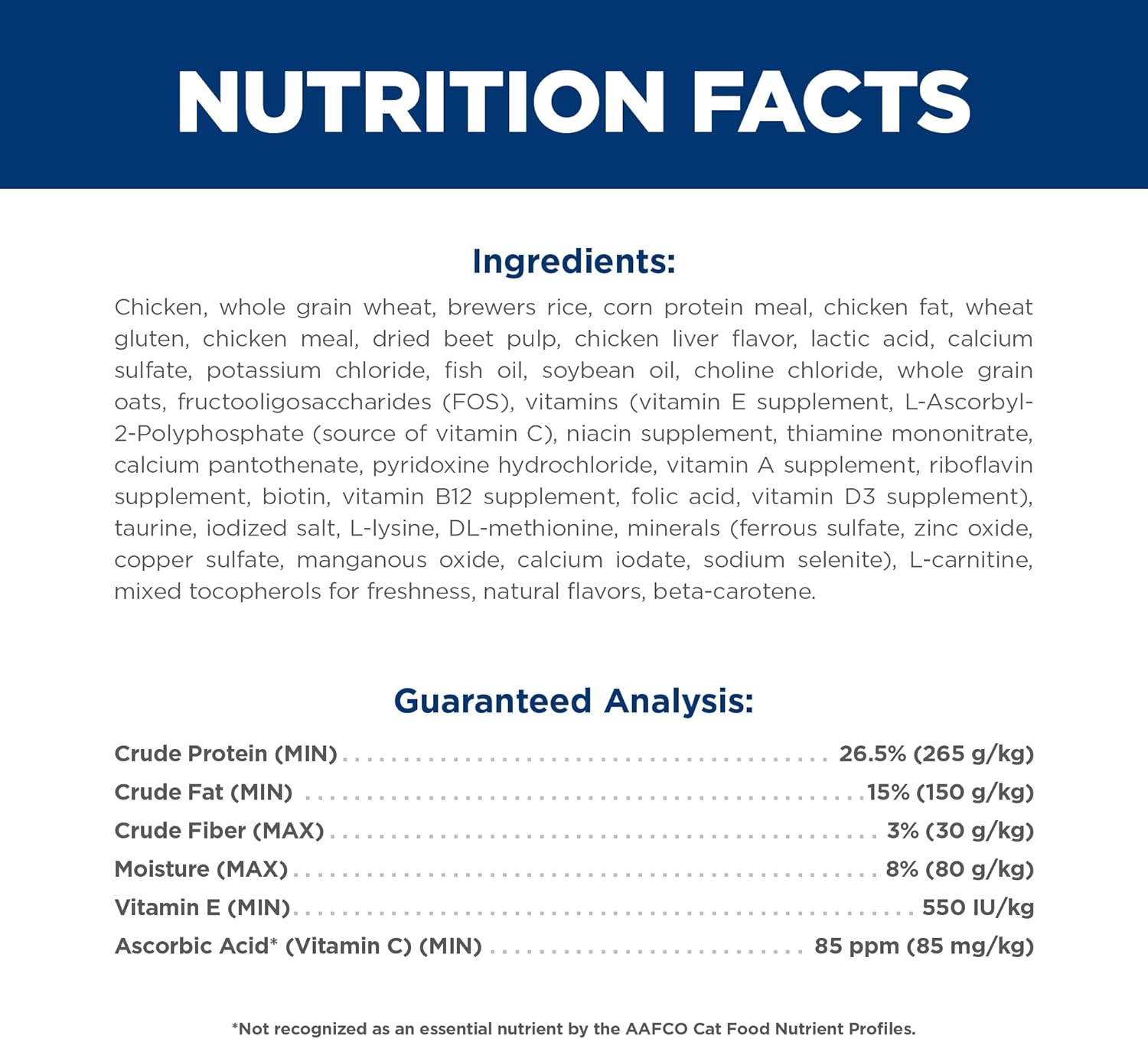Hill's® Science Diet Adult Senior 7+ Dry Cat Food - Chicken 7104