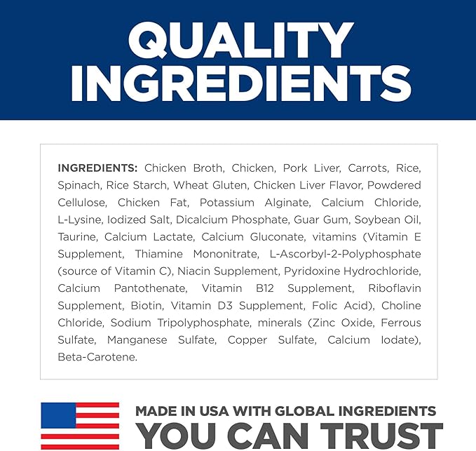 Hills science diet healthy cuisine roasted chicken & rice medley adult 1 - 6 wet canned cat food 2.9oz