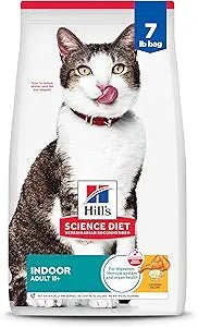 Hills science diet indoor adult 11+ chicken recipe dry cat food kibble 7lbs 2530