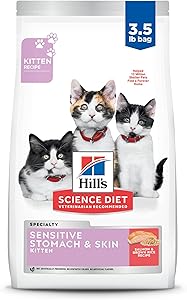 Hill's Science Diet Kitten Sensitive Stomach & Sensitive Skin Salmon & Brown Rice Recipe Dry Cat Food, 3.5 - lb bag 608559