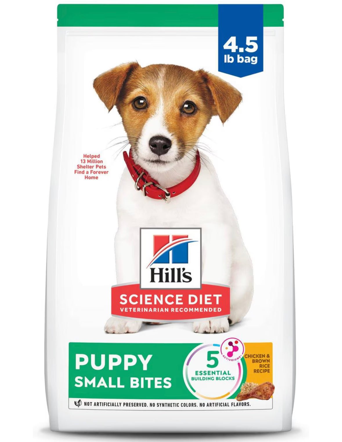 Hill's Science Diet Puppy Small Bites Chicken & Brown Rice Recipe Dry Dog Food, 4.5 - lb Bag 7139