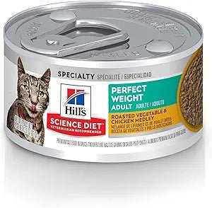 Hills science diet specialty wet canned cat food adult roasted vegetable & chicken medley 2.9oz