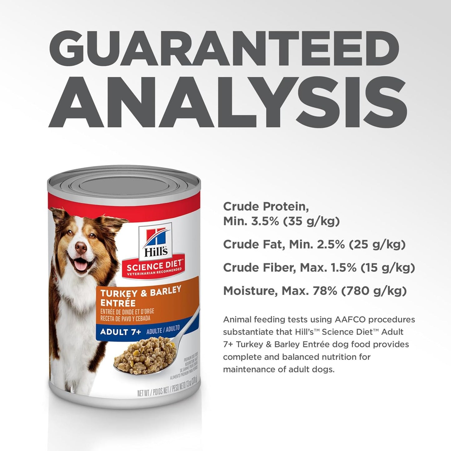 Hills science diet turkey barley entree adult 7