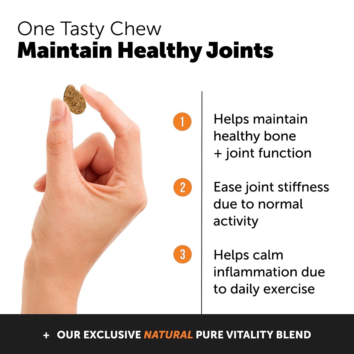 Honesty Hip & Joint Health - Dog Joint Support Supplement - Advanced Pet Vitamin - Joint Chews Support and Mobility - Chicken - dog supplies - 850005524076