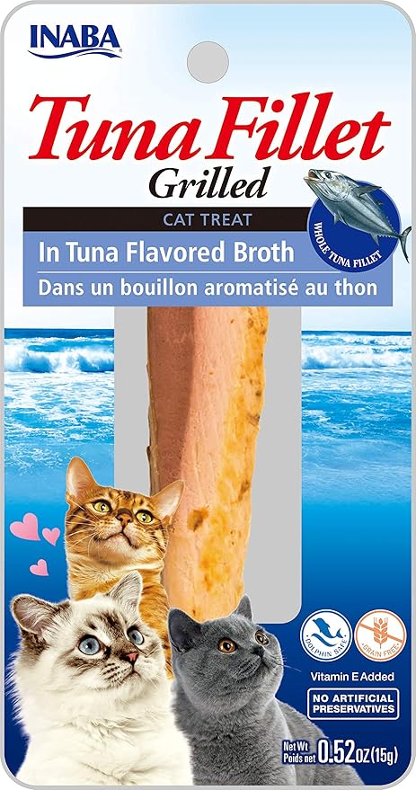 Inaba tuna fillet grilled cat treat 0.52oz