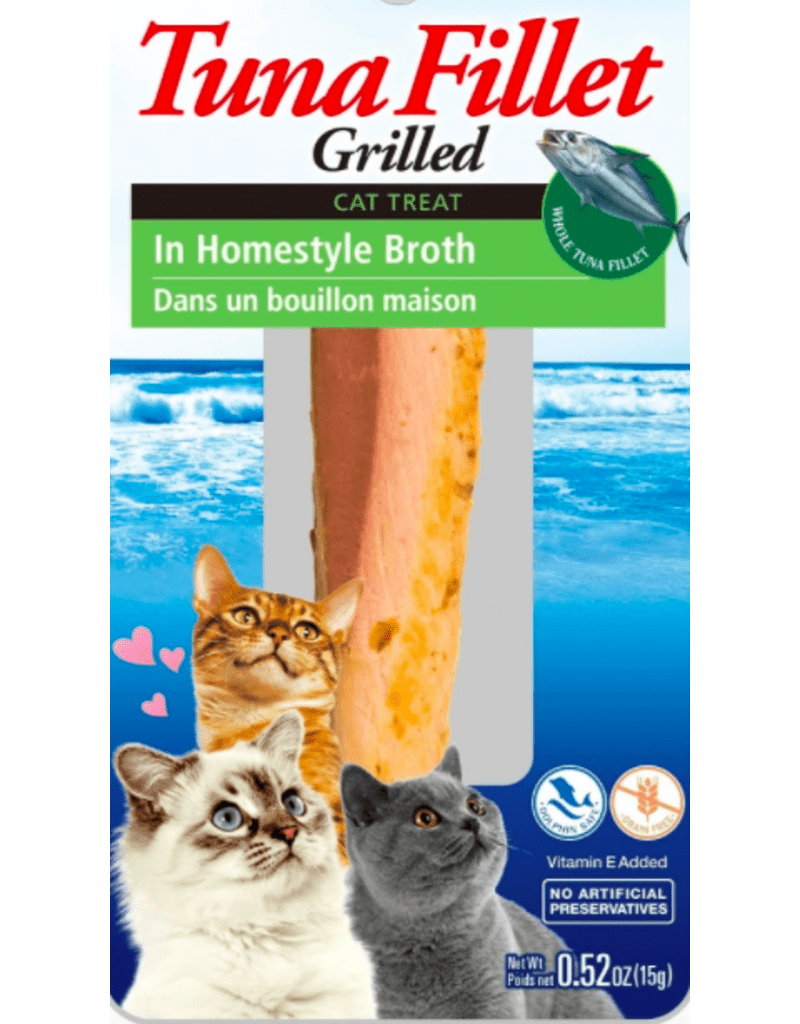 Inaba tuna fillet grilled cat treat homestyle broth 0.52oz