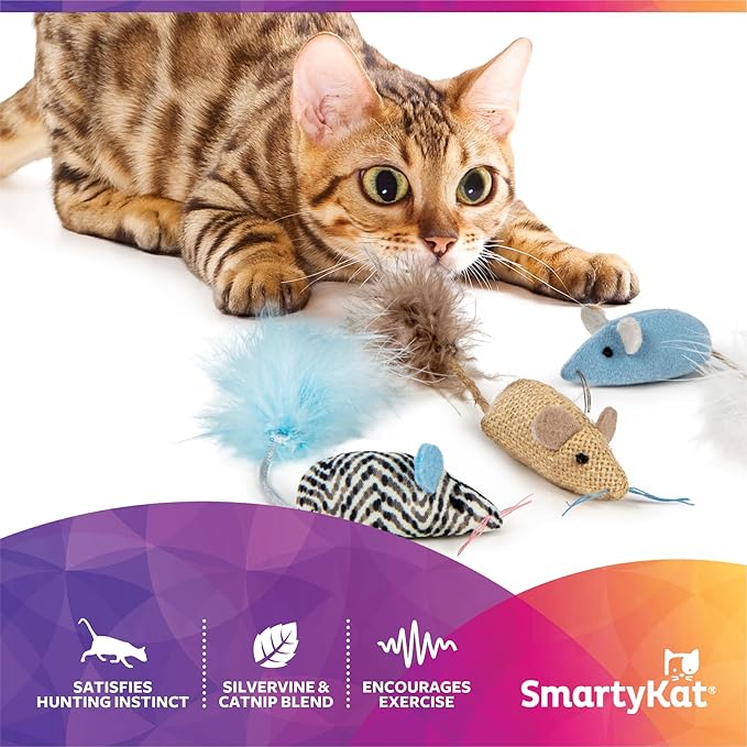 Instincts toss and bat cat toy