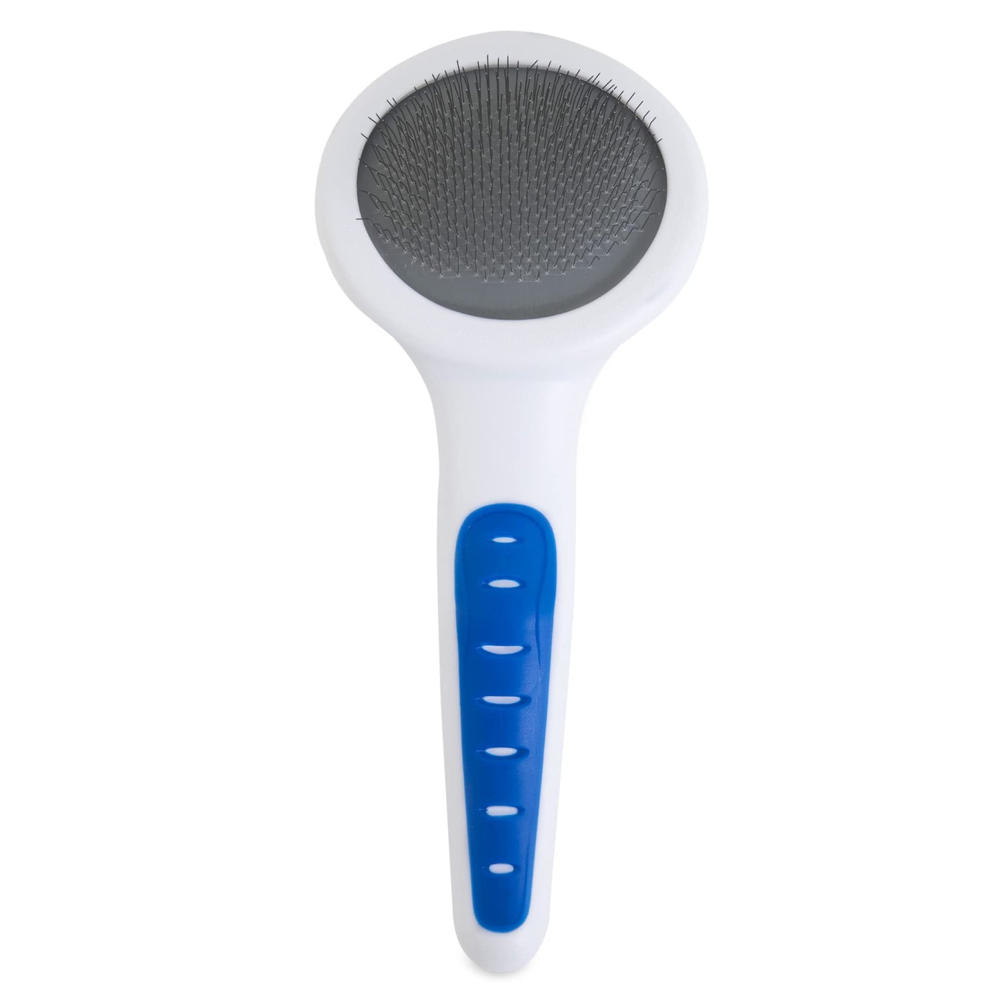 JW Petmate GripSoft Cat Brush, White/Blue, 2 Pack (Ideal for Long & Short Haired Cats, Undercoat Removal)