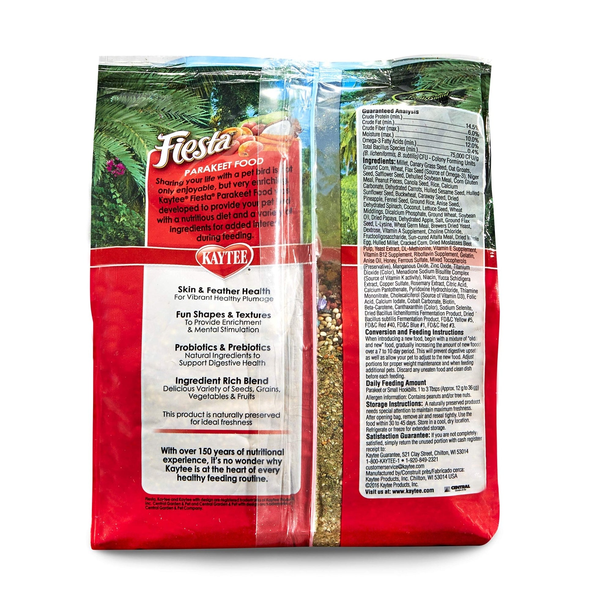 Kaytee Fiesta Parakeet Food 2 Lb