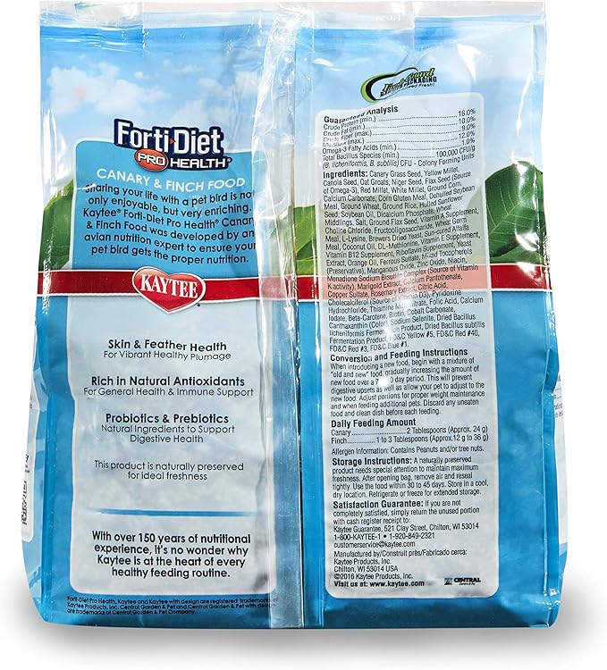 Kaytee Forti - Diet Pro Health Pet Canary & Finch Food, 2 lb