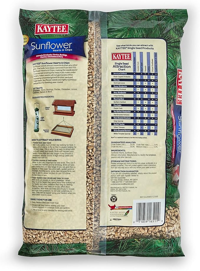 Kaytee sunflower hearts and chips 3 lb