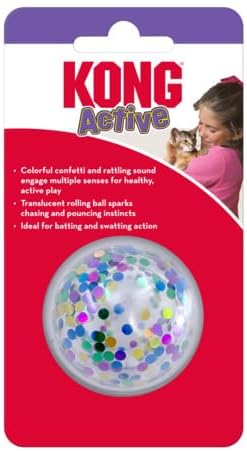 Kong active cat confetti ball