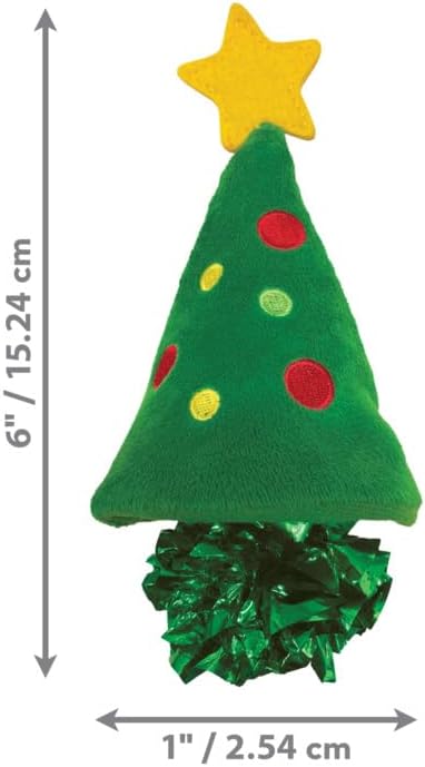 Kong crackles catnip cat toy Christmas tree