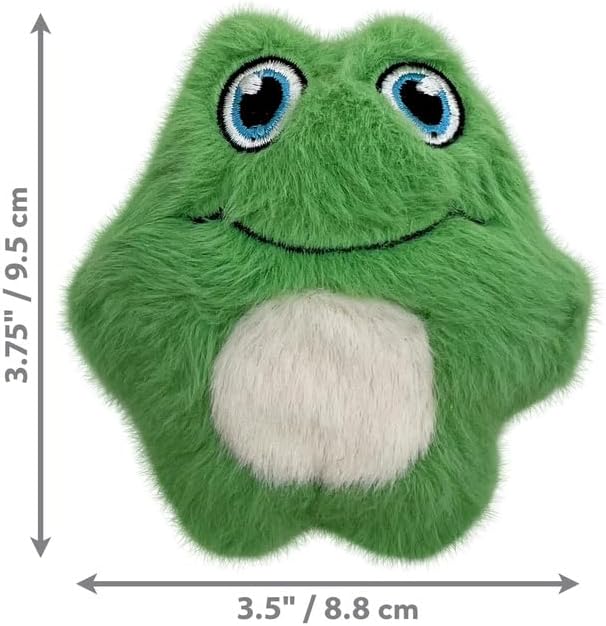 Kong mini snuzzles XS mini frog dog toy plush squeaky