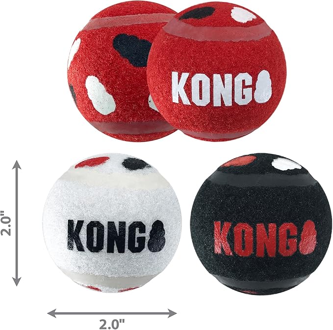 Kong sport signature balls 3pk dog balls small