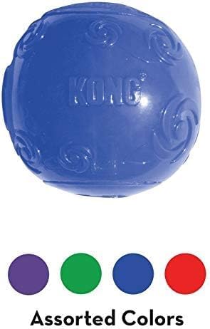 Kong squeezz ball dog toy squeaky kong dog ball toy medium