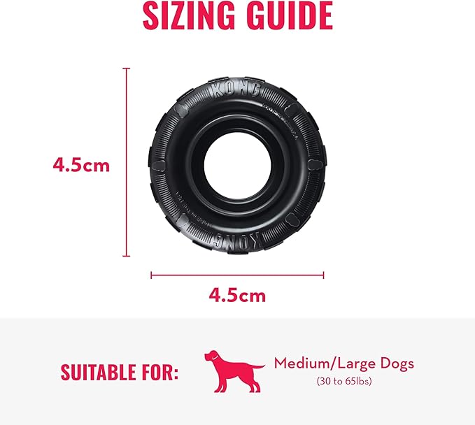 Kong tires medium large power chewers dog toy