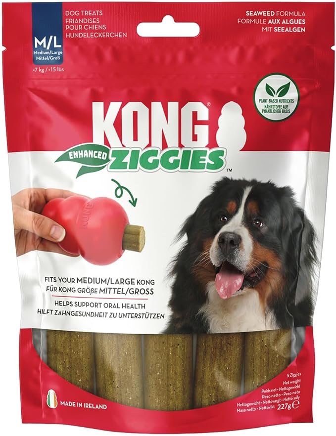 Kong ziggies oral health dog toy