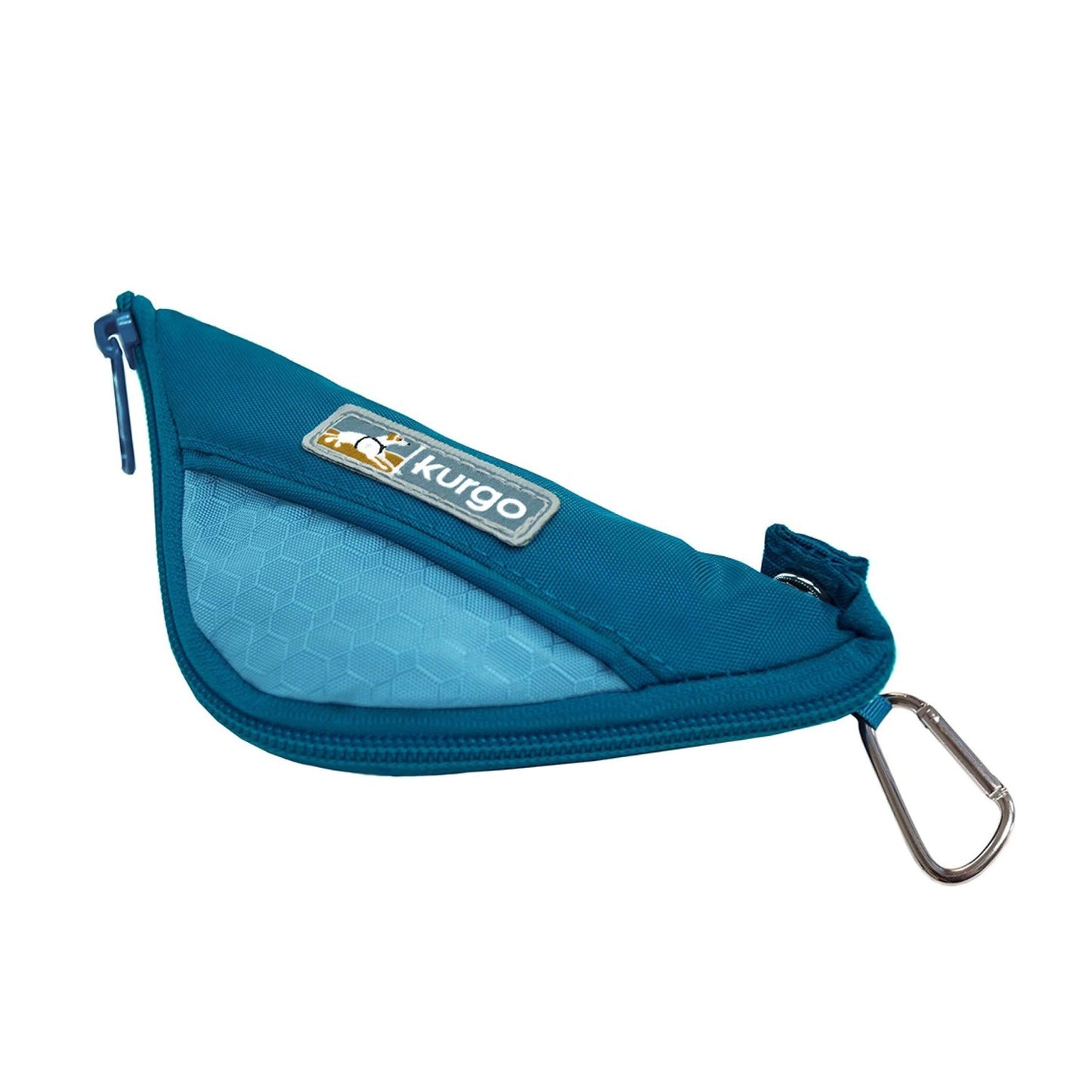 Kurgo Zippy Bowl, Collapsible Travel Dog Bowl, Pet Food & Hiking Water Bowl, Machine Washable Bowl For Dogs, Travel Accessories For Pets, Bpa Free, Carabiner ,Blue