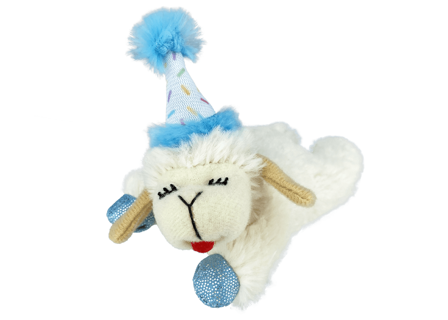 Lamb Chop cat toy birthday hat