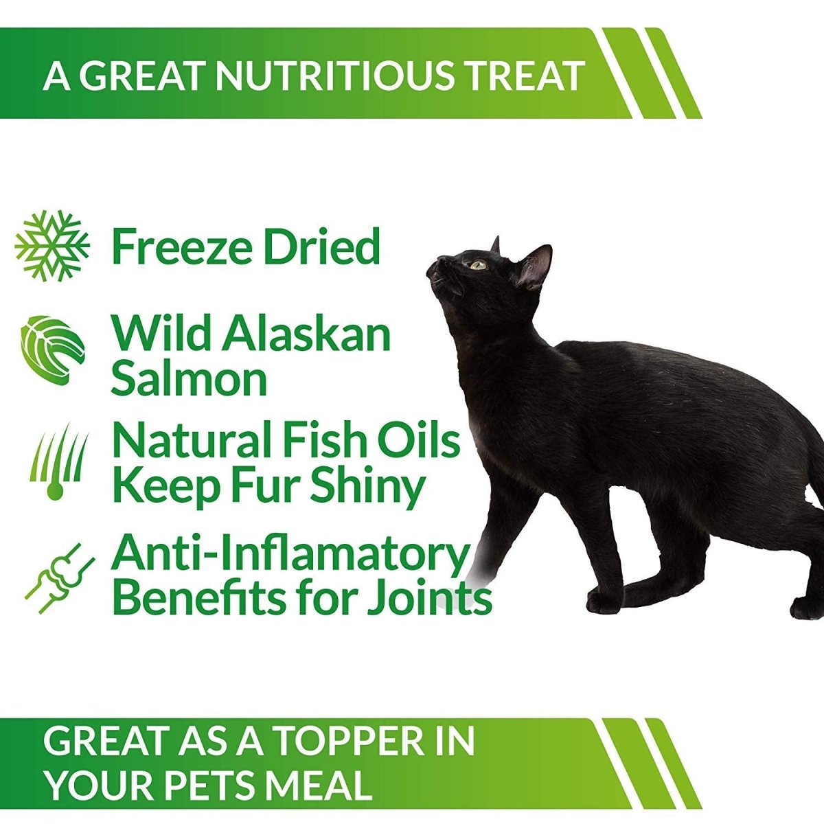 LIFE ESSENTIALS BY CAT - MAN - DOO All Natural Freeze Dried Wild Alaskan Salmon Treats for Cats & Dogs - Single Ingredient Grain Free Snack with No Additives or Preservatives, 5 Ounce Bag - 689076840828