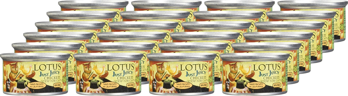 Lotus Just Juicy Chicken Stew Cat Food - 2.5 oz
