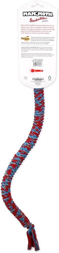 Mammoth snake biter dog toy small 26” tug dog toy