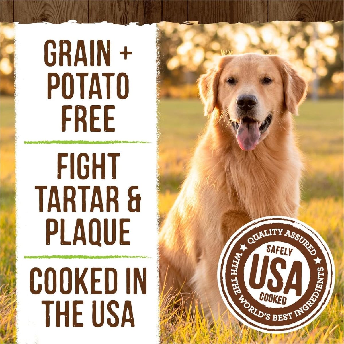 Merrick Fresh Kisses Dog Dental Chews For Large Breeds, Grain Free Dog Treats with Coconut and Botanical Oils - dental treats - 022808660231