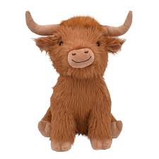 Multipet highland cow dog toy