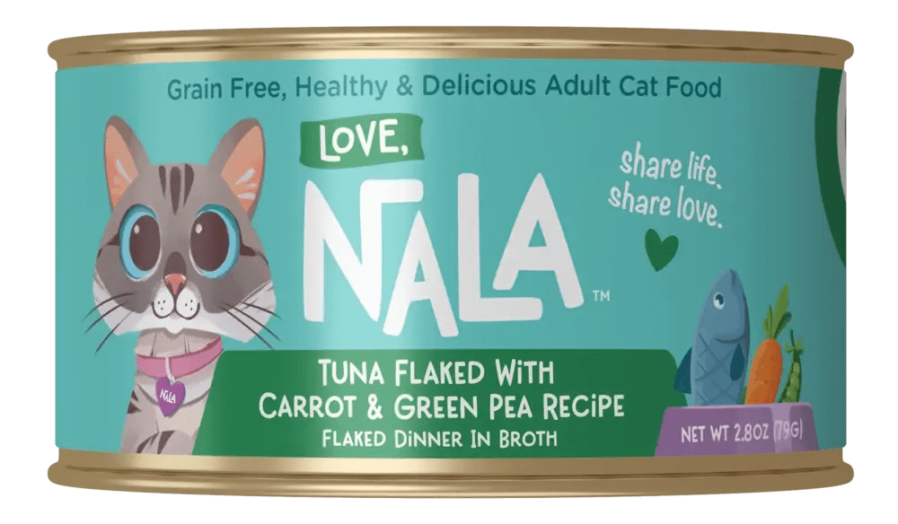 Nala tuna flaked with carrot and green pea 2.8 oz