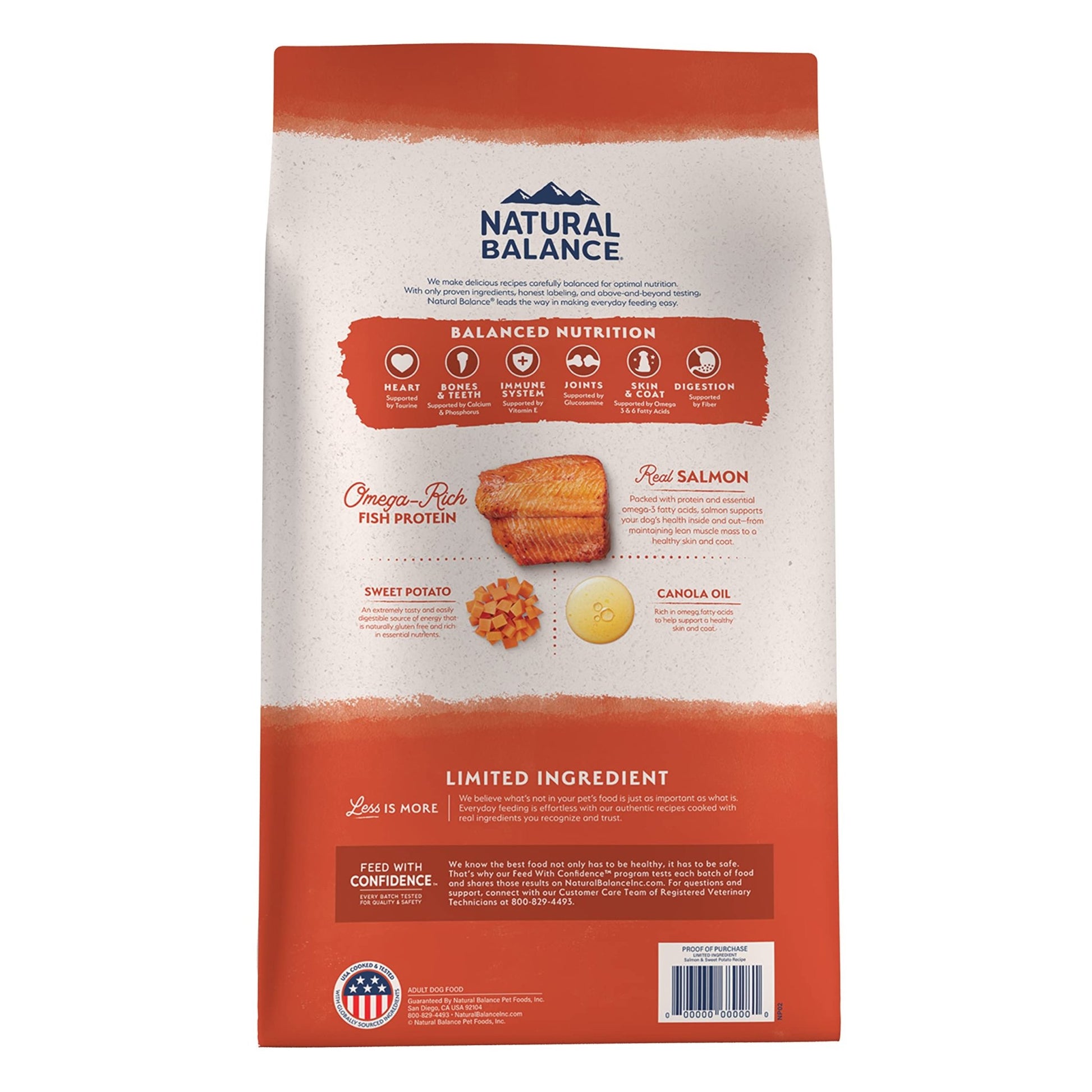 Natural Balance Limited Ingredient Adult Grain - Free Dry Dog Food, Salmon & Sweet Potato Recipe, 24 Pound (Pack of 1)