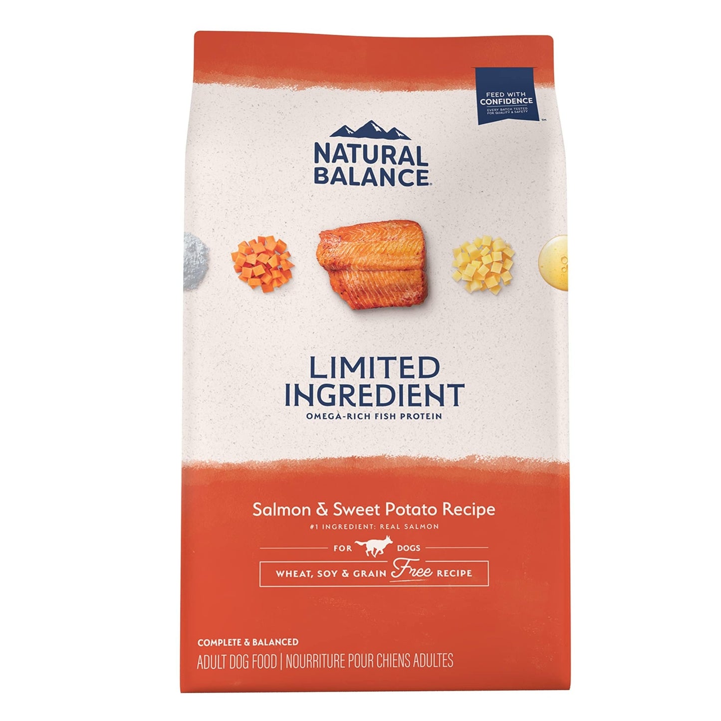 Natural Balance Limited Ingredient Adult Grain - Free Dry Dog Food, Salmon & Sweet Potato Recipe, 24 Pound (Pack of 1)