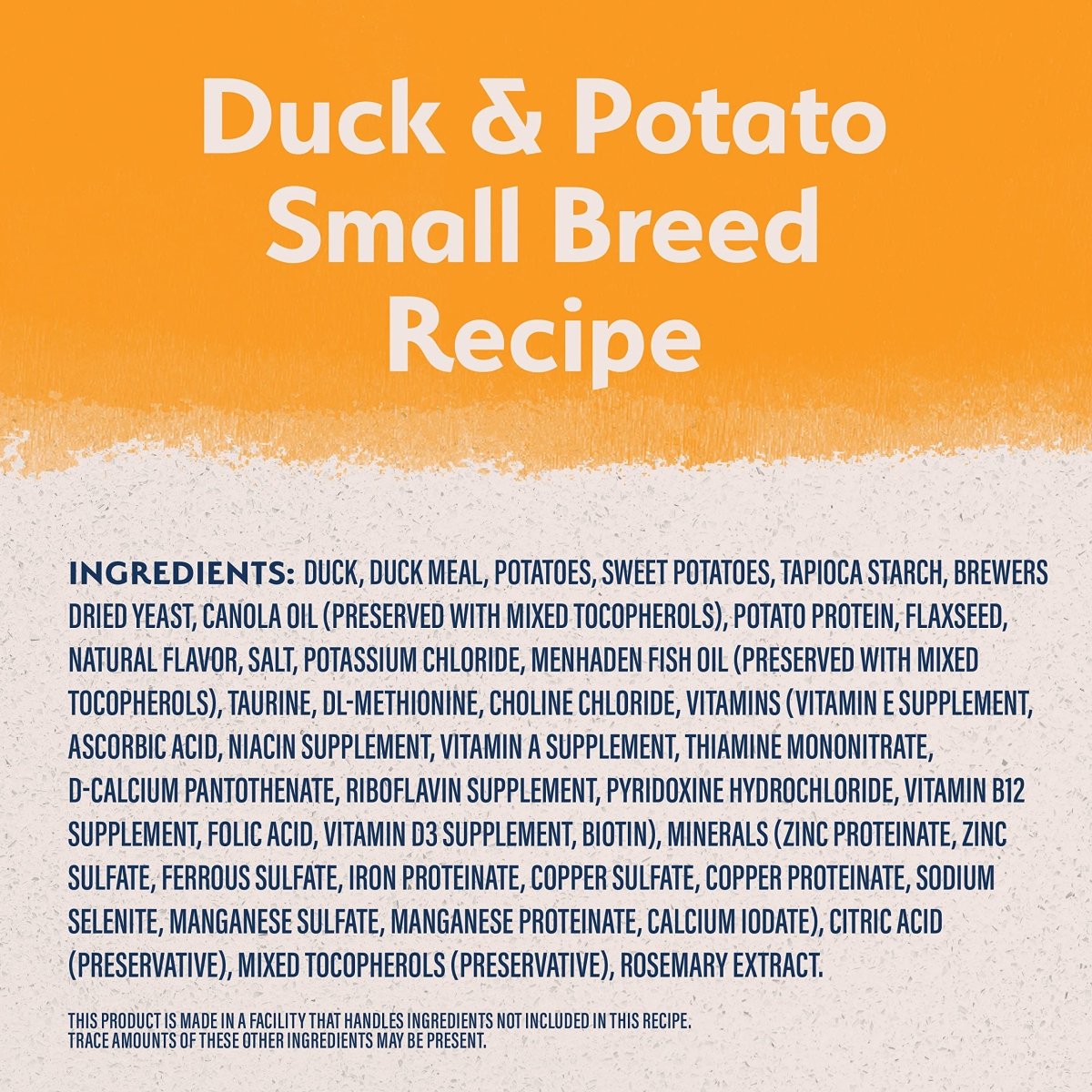Natural Balance Limited Ingredient Small - Breed Adult Grain - Free Dry Dog Food, Reserve Duck & Potato Recipe, 4 Pound - 723633777780