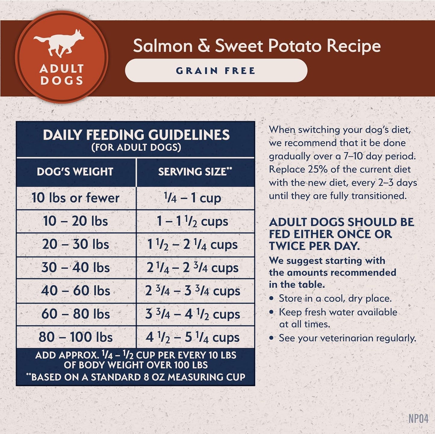 Natural balance salmon & sweet potato grain free 4lb dry dog kibble