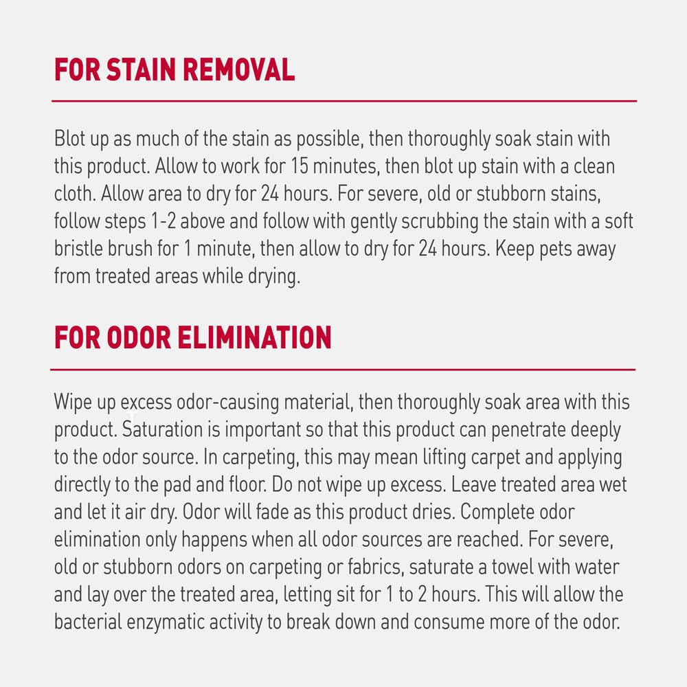 Natures miracle advanced stain & odor eliminator foam 17.5oz sever mess enzymatic formula