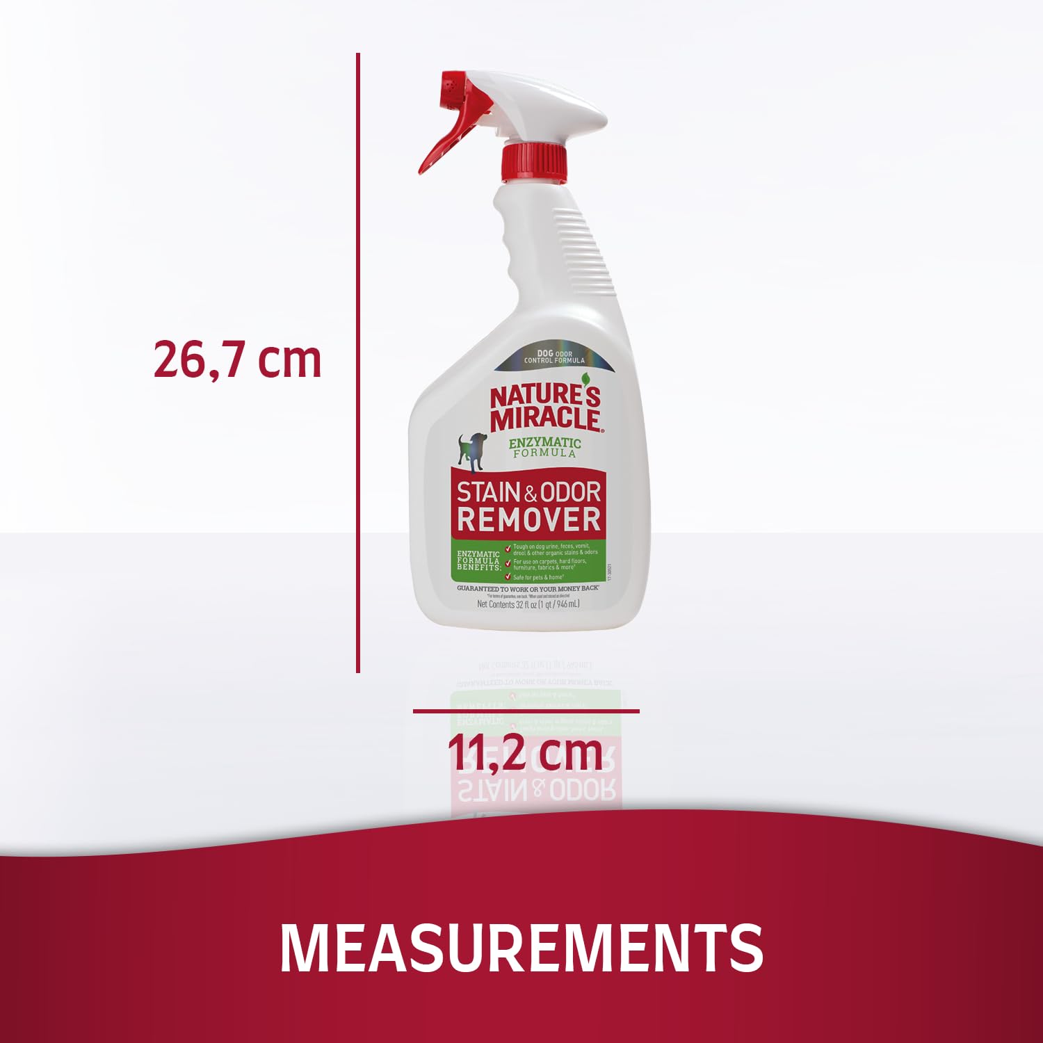 Nature'S Miracle Dog Stain And Odor Remover, Everyday Mess Enzymatic Formula, 32 Fl Oz