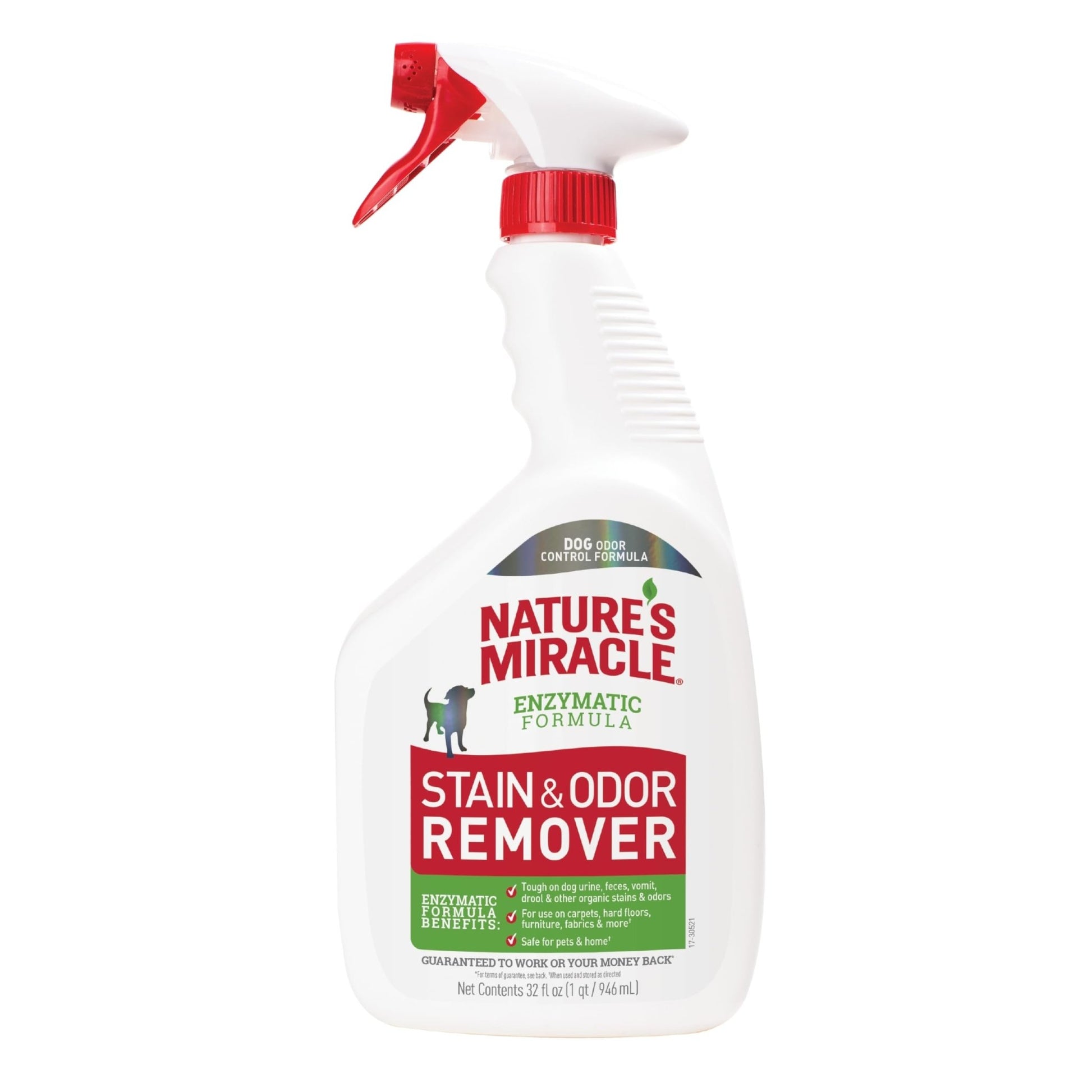Nature'S Miracle Dog Stain And Odor Remover, Everyday Mess Enzymatic Formula, 32 Fl Oz