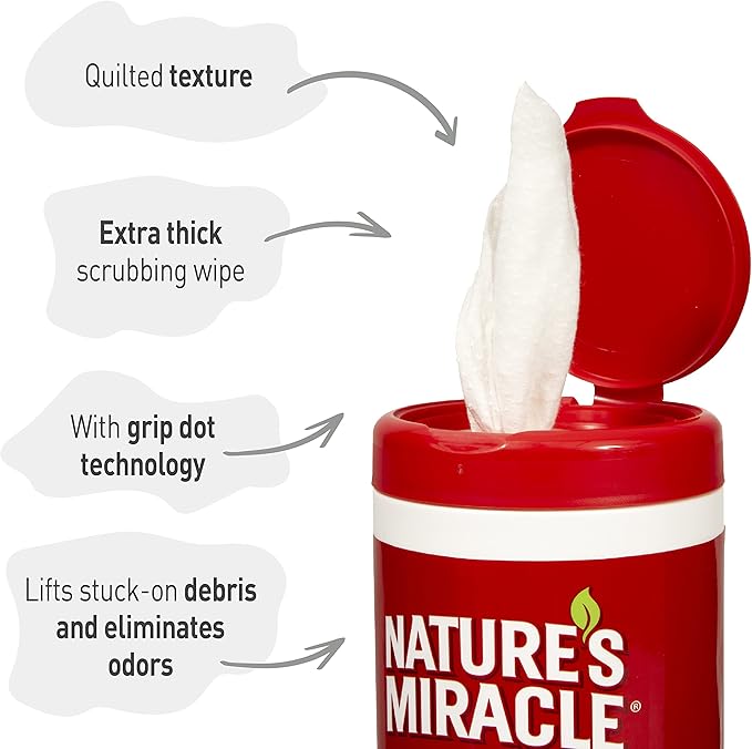 Natures miracle small animal cage scrubbing wipes 30 count