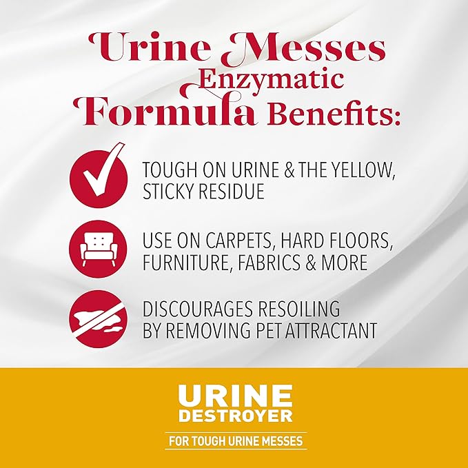 Natures miracle urine enzymatic formula urine destroyer 32oz bottle cat spray